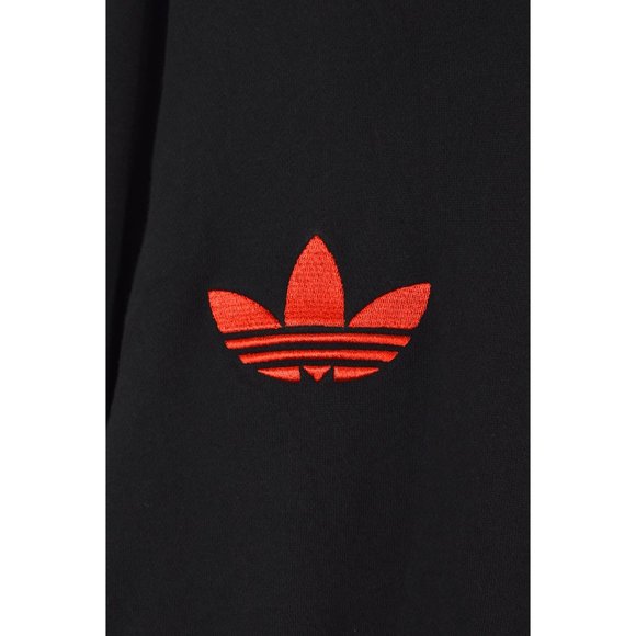 Modern Adidas hoodie, black embroidered sweatshirt - XL - Picture 3 of 5